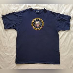 VTG Nautica United States Of America Washington DC Embroidered T-Shirt Size XXL